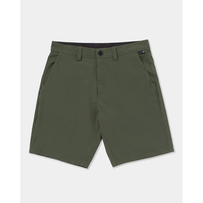 【★百貨店SALE★6/11十二時2時迄】ボルコム Volcom 【 Mens Frickin Cross Shred 20\" Hybrid Short Mens Squadron Green 】 メンズ Hybrid 変わり種 メンズ green 緑・緑であること"