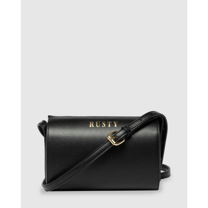 【★百貨店SALE★6/11真夜中2時迄】ラスティ Rusty 【 Womens Zillah Side Shoulder Bag Womens Black 】 レディース 御徒面子 レディース 黒いこと 黒いこと
