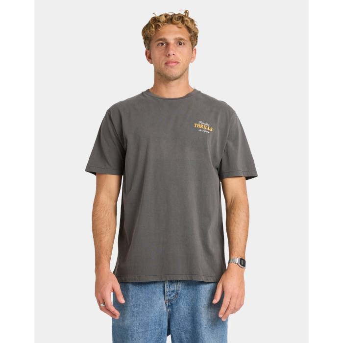 Thrills 【 Mens Take Wing Merch Fit T-Shirt Mens Merch Black 】 メンズ Tシャツ メンズ 黒色 ブラック｜スニケス
