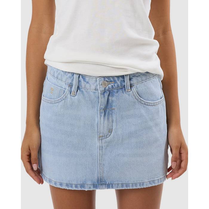 Thrills 【 Womens Sophie Denim Skirt Womens Light Ash Blue 】 レディース デニム レディース 青色 ブルー