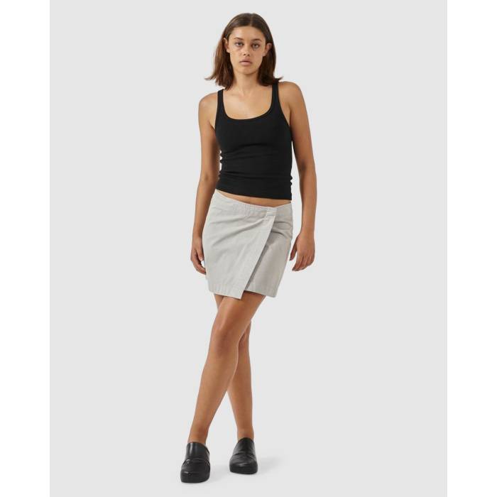 Thrills 【 Womens Attacca Wrap Mini Skirt Womens Storm Grey 】 レディース wrap ラップ レディース 灰色 グレー|スニケス