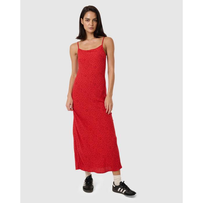 【★百貨店SALE★6/11十二時2時迄】Thrills 【 Womens Zinnia Bias Maxi Dress Womens Flame Red 】 レディース お召しもの レディース Red 赤・赤いこと