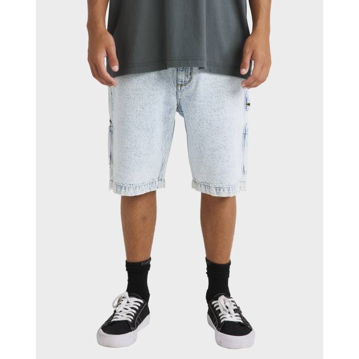 ビラボン Billabong 【 Mens Bad Dog Workwear Denim Shorts Mens Stone Blue 】 メンズ デニム ショーツ メンズ 青色 ブルー