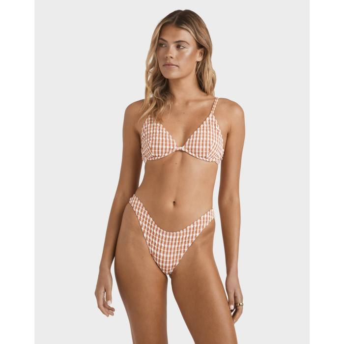 【★百貨店SALE★6/11真夜中2時迄】散らし広告ボン Billabong 【 Womens Wave Check Hike Bikini Bottom Womens Tigerlily 】 レディース Wave ウェーブ・ウェイブ ズボン ボトムス レディース