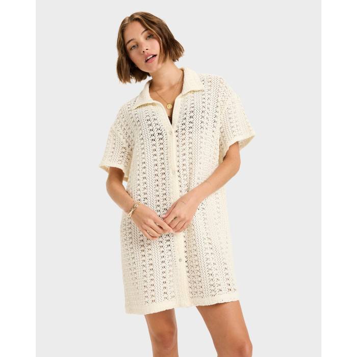 ロキシー Roxy 【 Womens Chasin Sunset Cover Up Shirt Womens Egret 】 レディース レディース