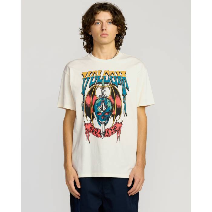 ボルコム Volcom 【 Mens World Weapon T-Shirt Mens Off White 】 メンズ プルオーバー メンズ 白いこと 白いこと