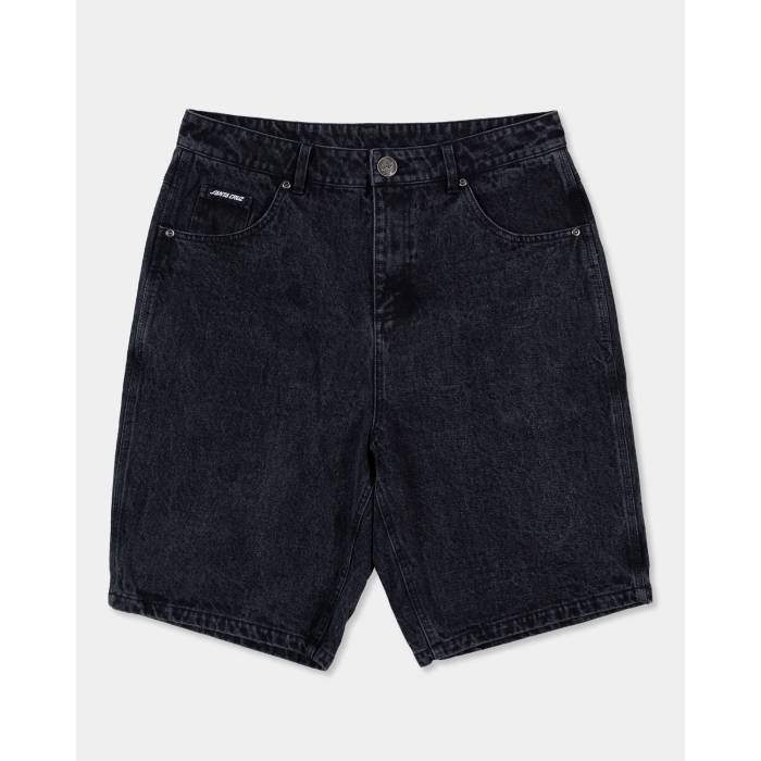 サンタクルーズ Santa Cruz 【 Mens Dressen Roses Solo Arch Denim Shorts Mens Washed Black 】 メンズ デニム ショーツ メンズ 黒色 ブラック