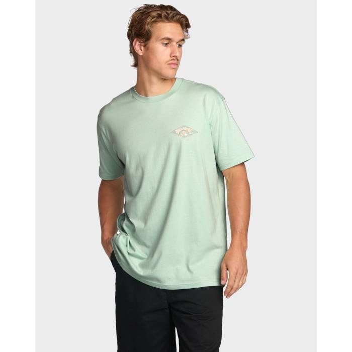 散らし広告ボン Billabong 【 Mens Diamond Arch T-Shirt Mens Seafoam 】 メンズ 金剛石 プルオーバー メンズ