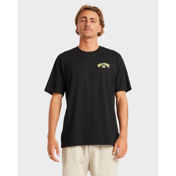 【★百貨店SALE★6/11真夜中2時迄】散らし広告ボン Billabong 【 Mens Wax Arch T-Shirt Mens Black 】 メンズ ティーシャツ メンズ 黒いこと 黒いこと