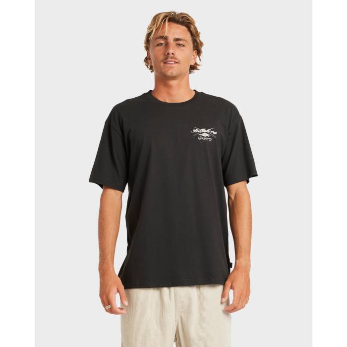 【★百貨店SALE★6/11真夜中2時迄】散らし広告ボン Billabong 【 Mens Crossboards T-Shirt Mens Washed Black 】 メンズ ティーシャツ メンズ 黒いこと 黒いこと