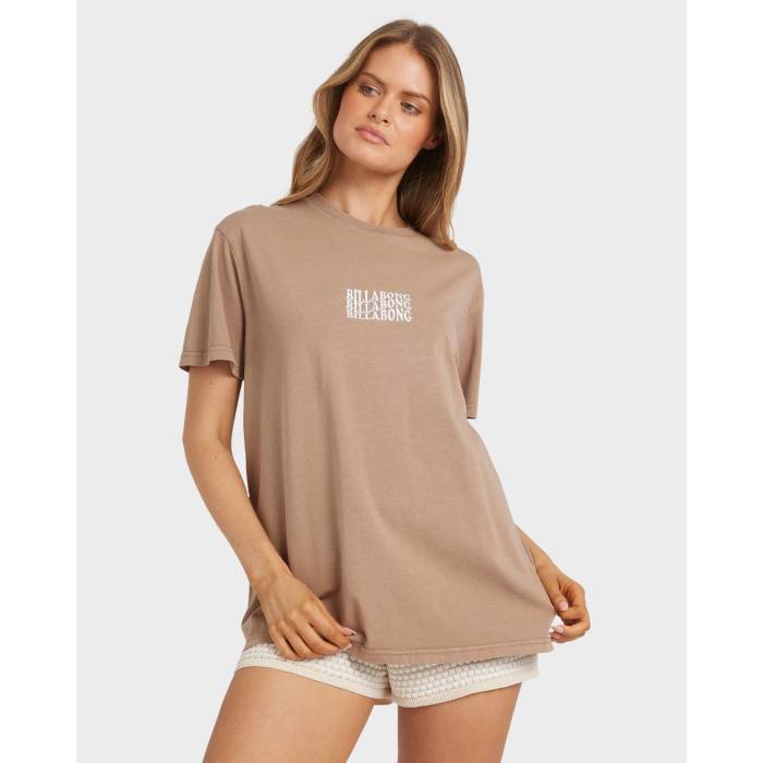 ビラボン Billabong 【 Womens Surf High T-Shirt Womens Mushroom 】 レディース ハイ Tシャツ レディース|スニケス