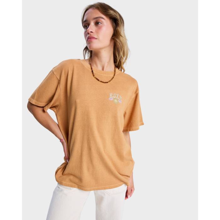 ロキシー Roxy 【 Womens Sunnyoversize T-Shirt Womens Almond 】 レディース Tシャツ レディース