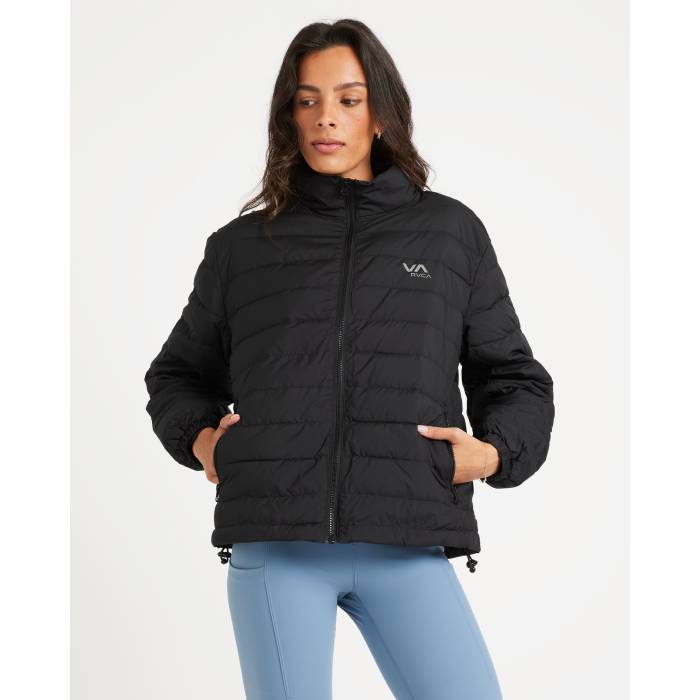 ルーカ Rvca 【 Womens Va Puffer Jacket Womens Black 】 レディース Jacket ジャケット レディース 黒色 ブラック