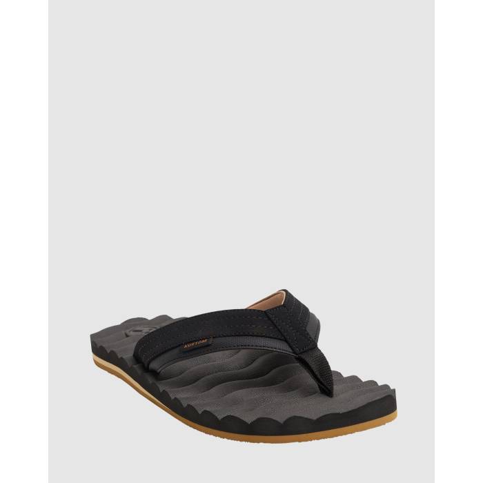 Kustom 【 Mens Hummer Thongs Mens Black/Tan 】 メンズ メンズ 黒色 ブラック