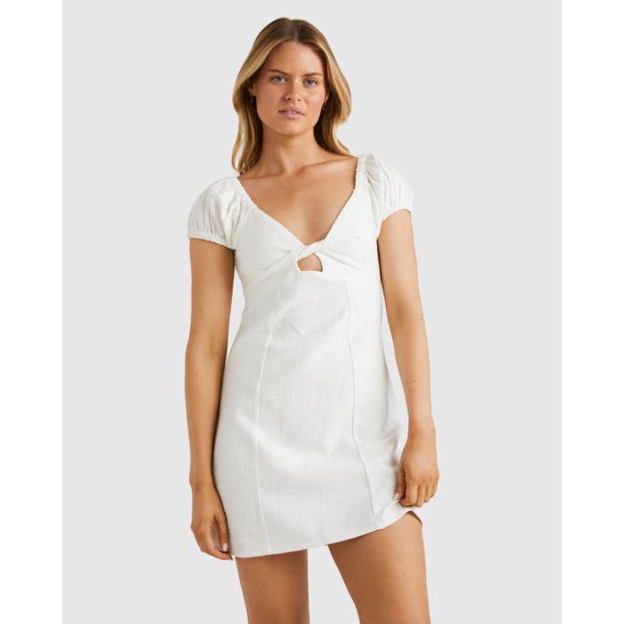 散らし広告ボン Billabong 【 Womens La Solar Mini Dress Womens Salt Crystal 】 レディース 天使の都市 御召しもの レディース