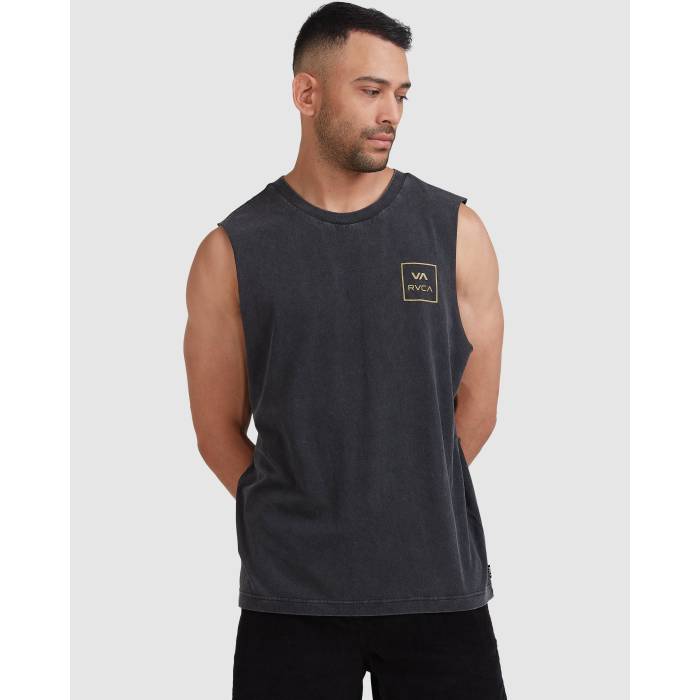 ルーカ Rvca 【 Mens Va All The Ways Muscle Shirts Mens Black Acid 】 メンズ プルオーバー メンズ 黒いこと 黒いこと
