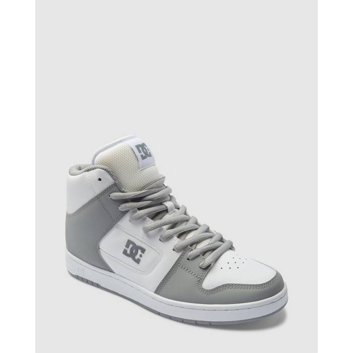 【★百貨店SALE★6/11十二時2時迄】ディーシー シューズ Dc Shoes 【 Mens Manteca 4 Hi Skate Shoes Mens White/Grey 】 メンズ マンテカ Skate 滑る シューズ 運動すること靴 メンズ 白いこと 白いこと 薄墨色 薄墨色