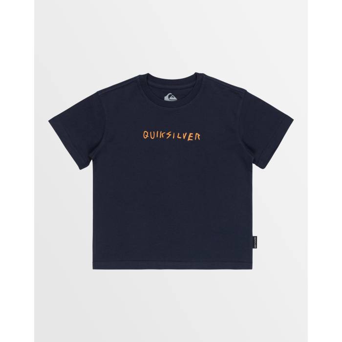 クイックシルバー Quiksilver 【 Boys 2-7 Made Of Bones T-Shirt Boys Dark Navy 】 Tシャツ ジュニア キッズ 紺色 ネイビー｜スニケス