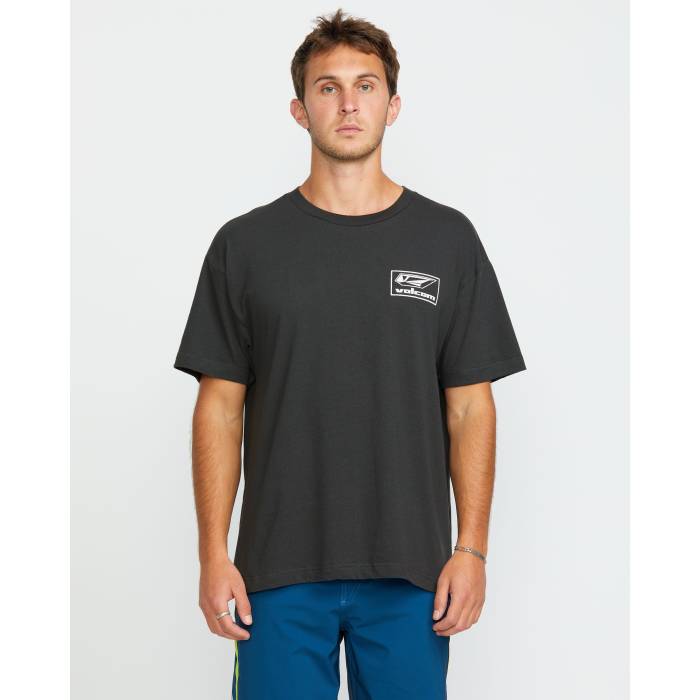【★百貨店SALE★6/11真夜中2時迄】ボルコム Volcom 【 Mens Surf Vitals Modstone T-Shirt Mens Stealth 】 メンズ ティーシャツ メンズ ステルス