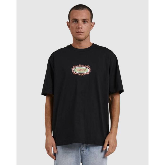 Thrills 【 Mens Acid Test Oversize Fit T-Shirt Mens Washed Black 】 メンズ Tシャツ メンズ 黒色 ブラック 13,950円