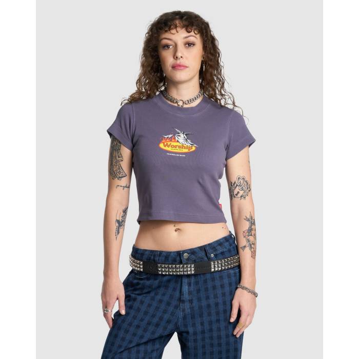 Worship 【 Womens Controlled Burn T-Shirt Womens Graystone 】 レディース Tシャツ レディース｜スニケス