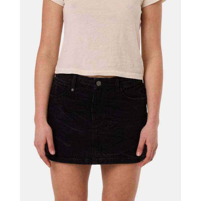 Thrills 【 Womens Sophie Denim Skirt Womens Black 】 レディース デニム レディース 黒色 ブラック