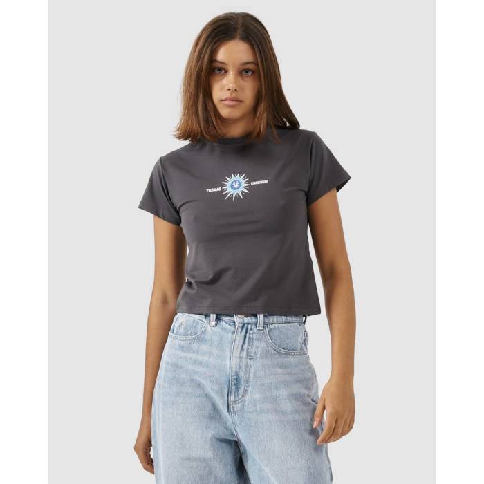 Thrills 【 Womens Unlock Your Mind Mini T-Shirt Womens Merch Black 】 レディース Tシャツ レディース 黒色 ブラック