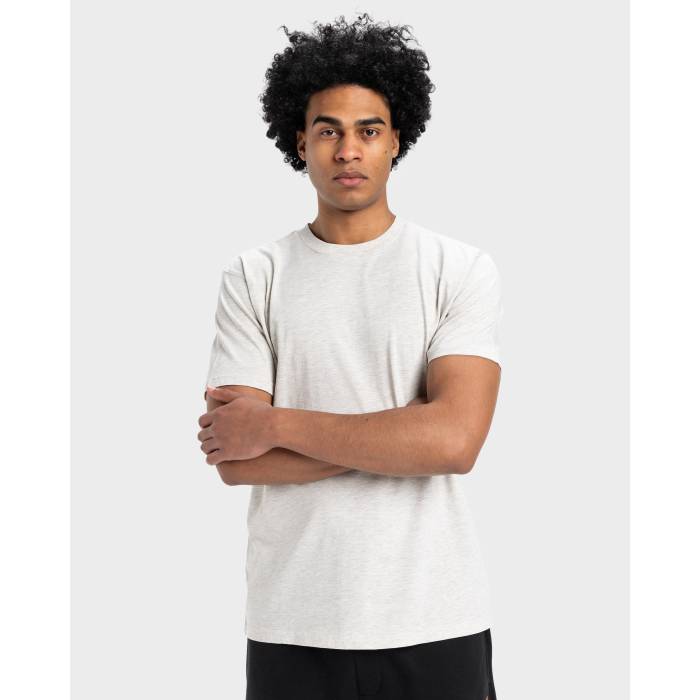クイックしろがね色 Quiksilver 【 Mens Salt Water Crew T-Shirt Mens Snow Heather 】 メンズ 労働者の一団 プルオーバー メンズ heather ギョリュウモドキ