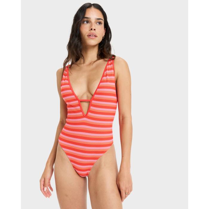 【★百貨店SALE★6/11真夜中2時迄】ロキシー Roxy 【 Womens Jasmin One Piece Swimsuit Womens Poppy Red 】 レディース ジャスミン 水泳着 レディース Red 赤・赤いこと
