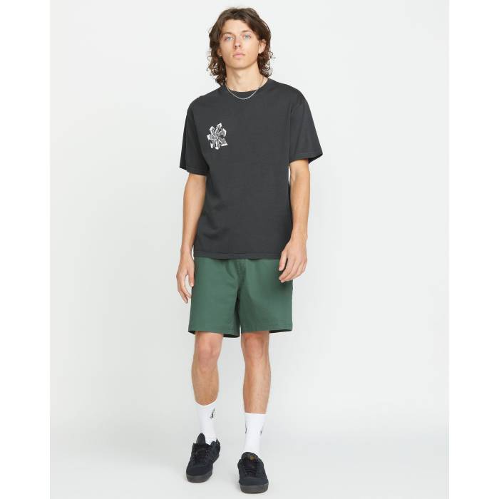 ボルコム Volcom 【 Mens  Vortex T-Shirt Mens Stealth 】 メンズ プルオーバー メンズ ステルス