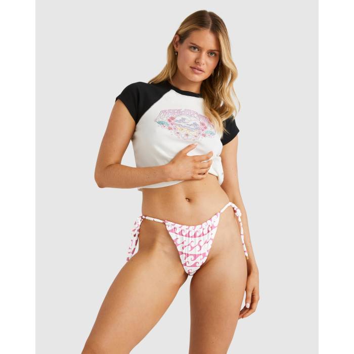 ビラボン Billabong 【 Womens Party Wave Bells Bikini Bottom Womens Pink 】 レディース Wave ウェーブ・ウェイブ ズボン ボトムス レディース pink ピンク