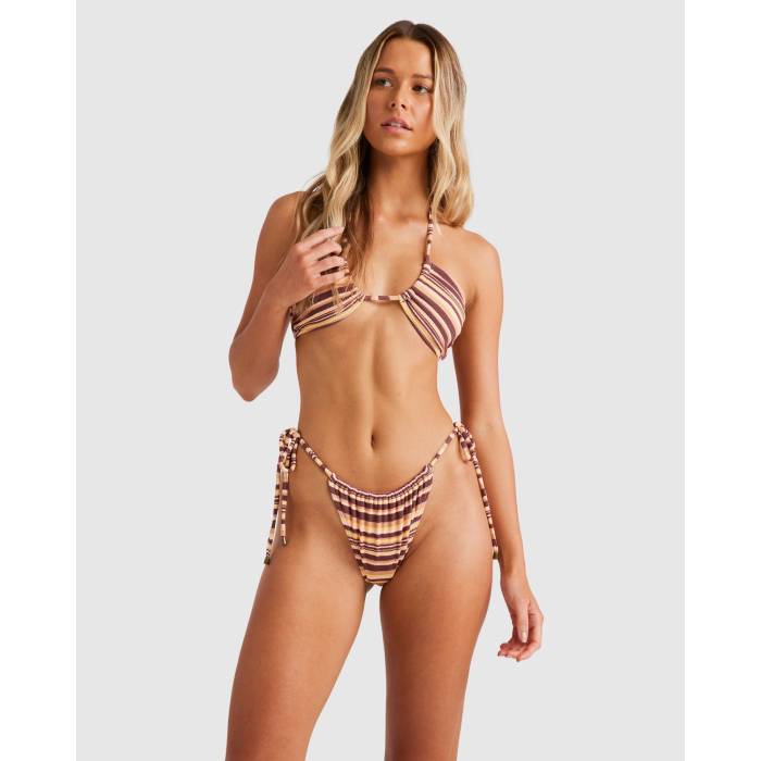 【★百貨店SALE★6/11真夜中2時迄】散らし広告ボン Billabong 【 Womens Beach Waves Bells Bikini Bottom Womens Choc Chip 】 レディース ズボン ボトムス レディース