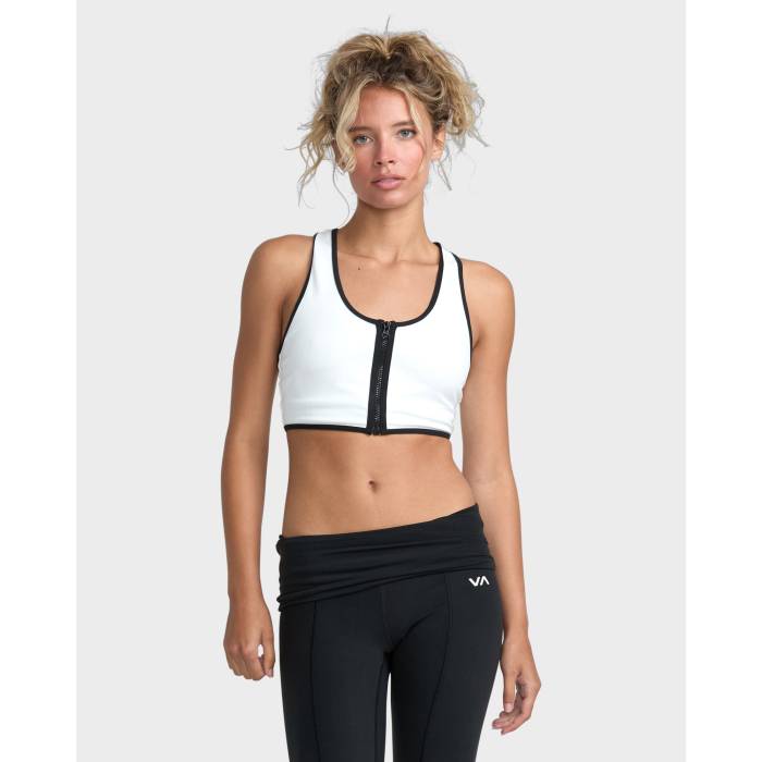 ルーカ Rvca 【 Womens Aren Zip Up Sports Bra Womens Cloud 】 レディース レディース