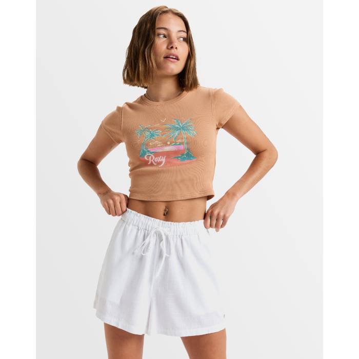 ロキシー Roxy 【 Womens Place To Be Walkshorts Womens Bright White 】 レディース レディース 白色 ホワイト