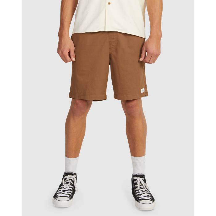 【★百貨店SALE★6/11真夜中2時迄】Von Zipper 【 Mens Twill Dogs Walkshorts Mens Chocolate Brown 】 メンズ メンズ 赤銅色 赤銅色