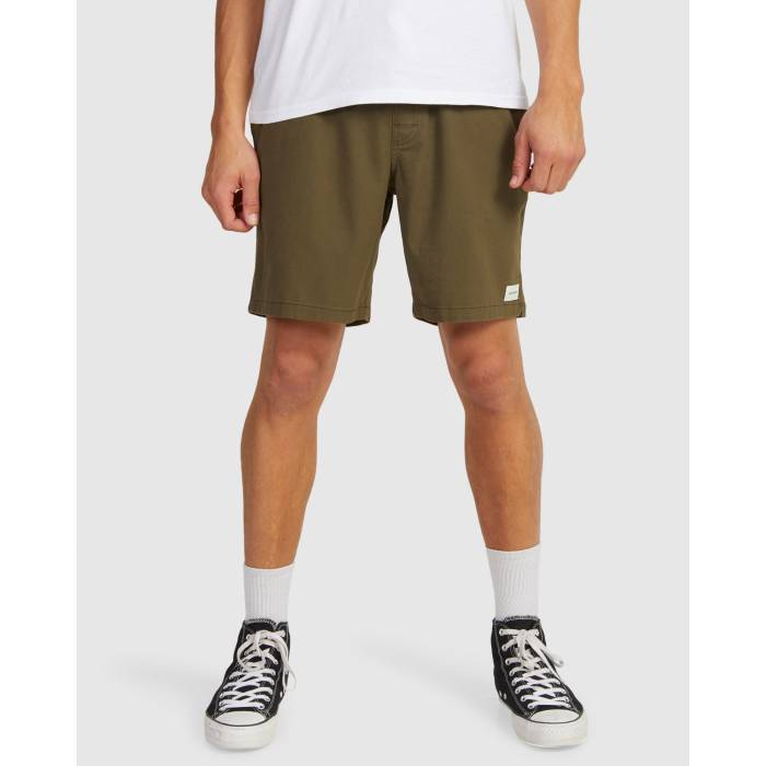 【★百貨店SALE★6/11真夜中2時迄】Von Zipper 【 Mens Twill Dogs Walkshorts Mens Olive 】 メンズ メンズ olive オリーブ
