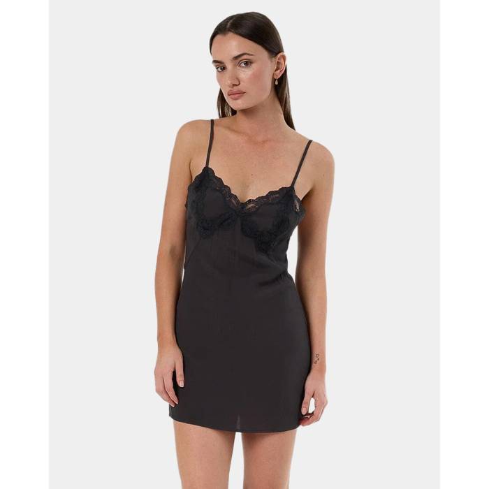 【★百貨店SALE★6/11真夜中2時迄】Thrills 【 Womens Walk Away Mini Dress Womens Dark Charcoal 】 レディース ウォーク 御召しもの レディース 濃灰色