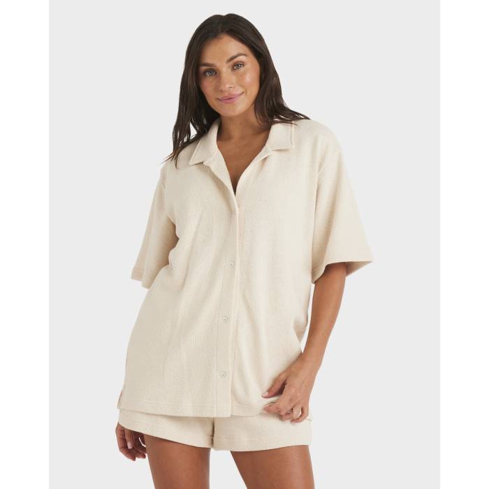 ロキシー Roxy 【 Womens Always Sunny Short Sleeve Cap Womens Parchment 】 レディース Sleeve スリーブ キャップ 帽子 レディース