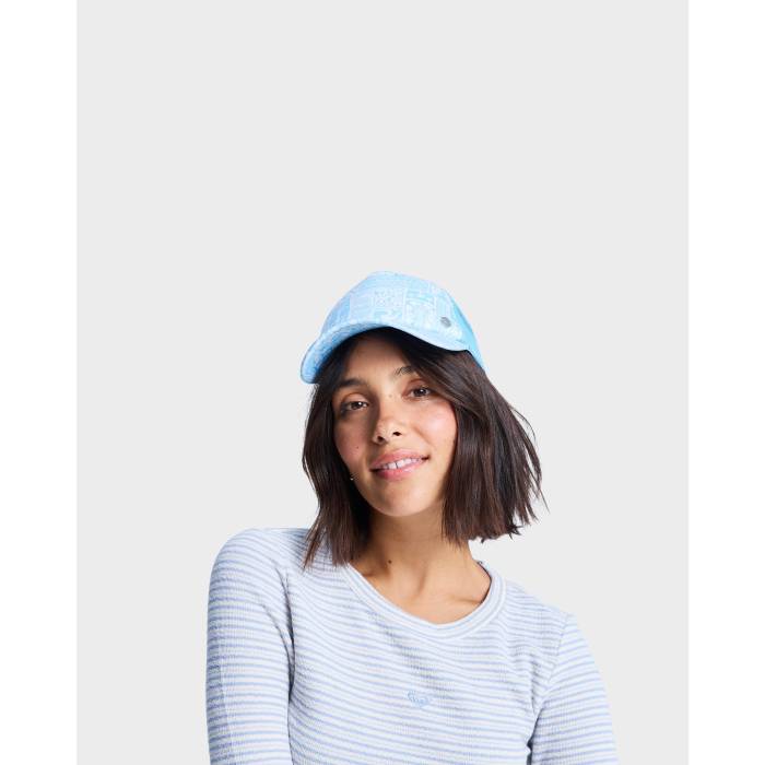 【★百貨店SALE★6/11夜夜中2時迄】ロキシー Roxy 【 Womens Beautiful Morning Trucker Cap Womens Sky Blue Surfenirs 】 レディース トラッカー 旗がしら かぶり笠 レディース 天の原 青味 青み