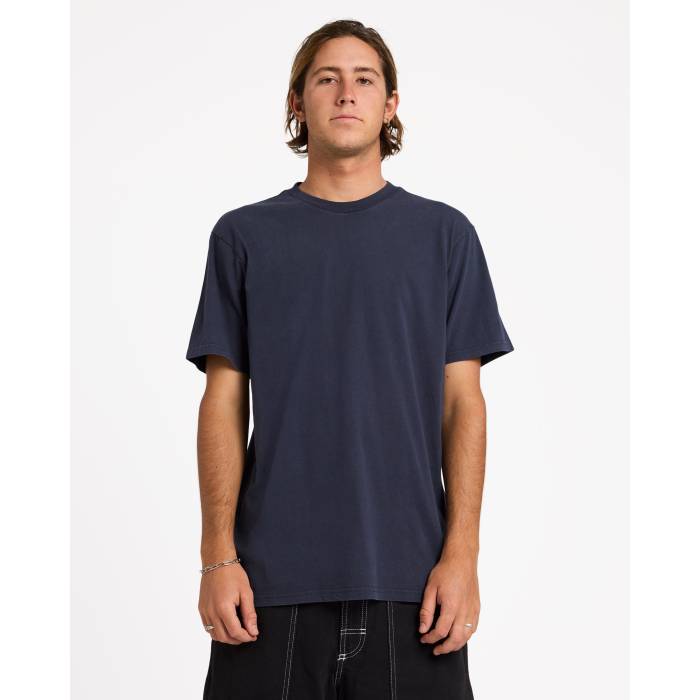 【★百貨店SALE★6/11十二時2時迄】クイックしろがね色 Quiksilver 【 Mens Salt Water Crew T-Shirt Mens Dark Navy 】 メンズ 労働者の一団 プルオーバー メンズ 紺色 米国海軍