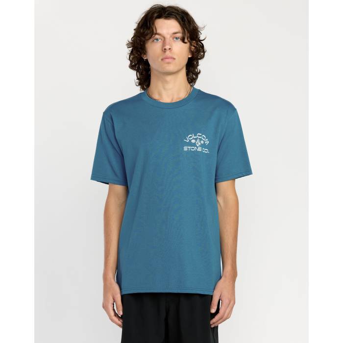 【★百貨店SALE★6/11真夜中2時迄】ボルコム Volcom 【 Mens Always Ripping T-Shirt Mens Coronet Blue 】 メンズ ティーシャツ メンズ 青碧 青碧
