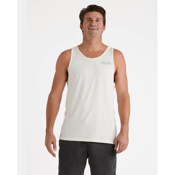 ボルコム Volcom 【 Mens Speed Shift Tank Top Mens Off White 】 メンズ Speed す早さ 貯蔵タンクいの一番 メンズ 白いこと 白いこと