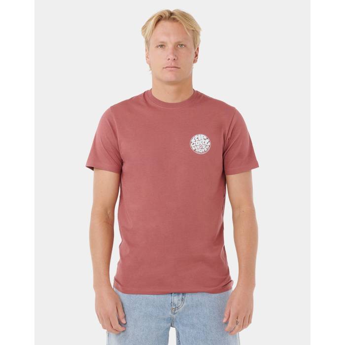 【★百貨店SALE★6/11十二時2時迄】下唇長い巻き毛 Rip Curl 【 Mens Wettie Icon T-Shirt Mens Apple Butter 】 メンズ アイコン プルオーバー メンズ