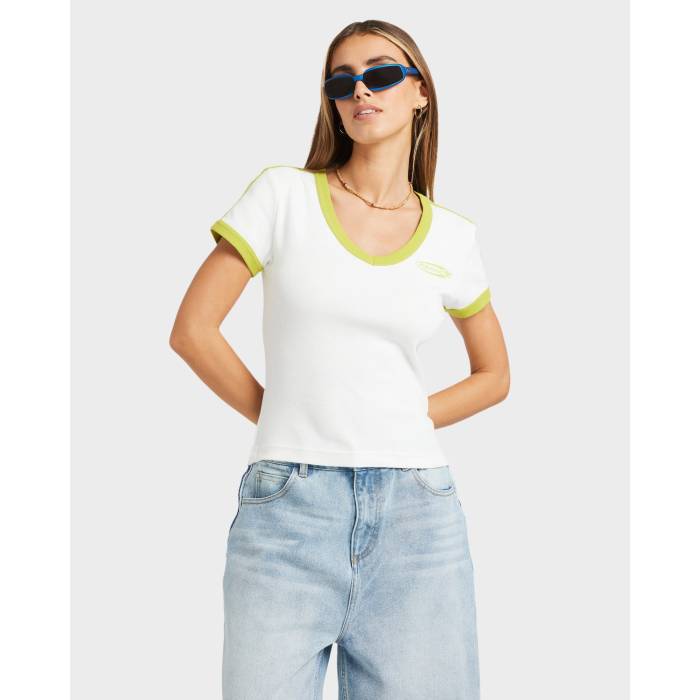 ビラボン Billabong 【 Womens Billa Crush T-Shirt Womens White 】 レディース Tシャツ レディース 白色 ホワイト
