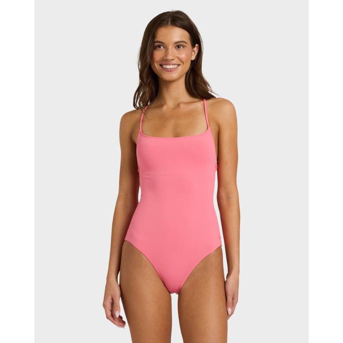 【★百貨店SALE★6/11十二時2時迄】ロキシー Roxy 【 Womens Sd Beach Classics Fashion One Piece Womens Bubblegum 】 レディース レディース