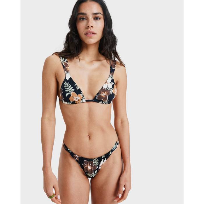 【★百貨店SALE★6/11真夜中2時迄】ロキシー Roxy 【 Womens Nostalgic Feels Bikini Top Womens Almond Tropical Feels 】 レディース レディース