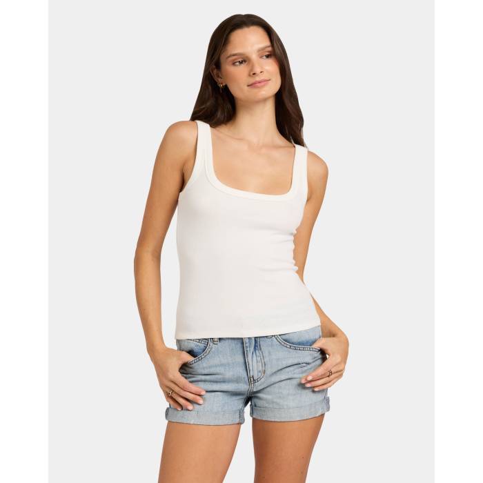 【★百貨店SALE★6/11真夜中2時迄】Nunui 【 Womens Cornet Tank Womens Summer White 】 レディース 貯蔵タンクとっ始め レディース Summer 朱夏 白いこと 白いこと