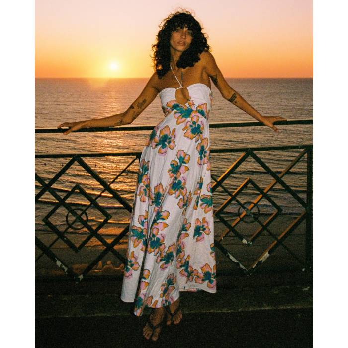 【★百貨店SALE★6/11十二時2時迄】散らし広告ボン Billabong 【 Womens Sweet Escape Sway Away Maxi Dress Womens Salt Crystal 】 レディース お召しもの レディース