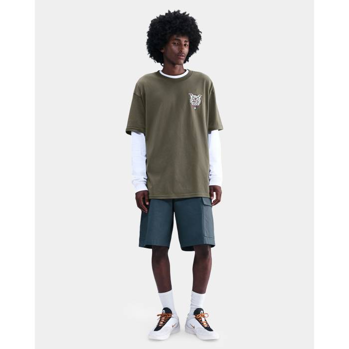 【★百貨店SALE★6/11十二時2時迄】ナイキ Nike 【 Mens Sb Max90 Skate T-Shirt Mens Medium Olive 】 メンズ エスビー Skate 滑る プルオーバー メンズ olive オリーブ