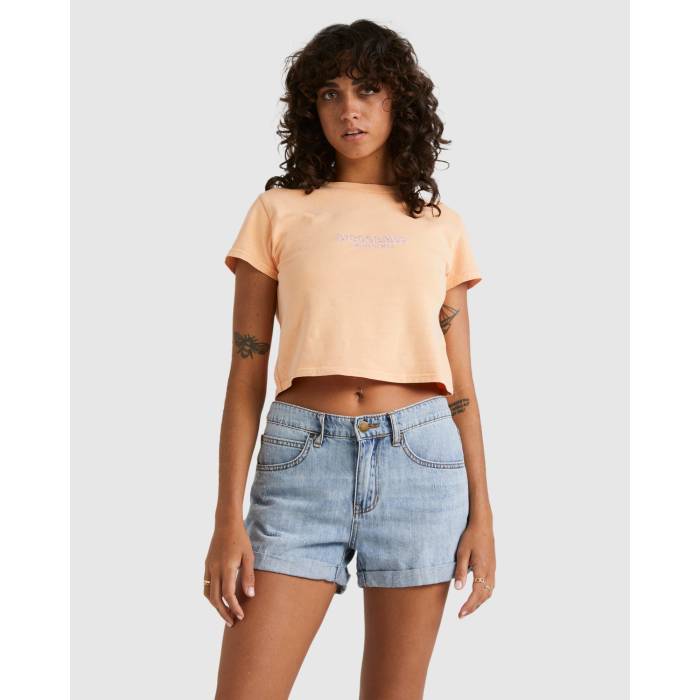 散らし広告ボン Billabong 【 Womens Frankie Denim Shorts Womens Water 】 レディース ジーンズ さる股引き レディース レディースファッション-ボトムス-パンツ
